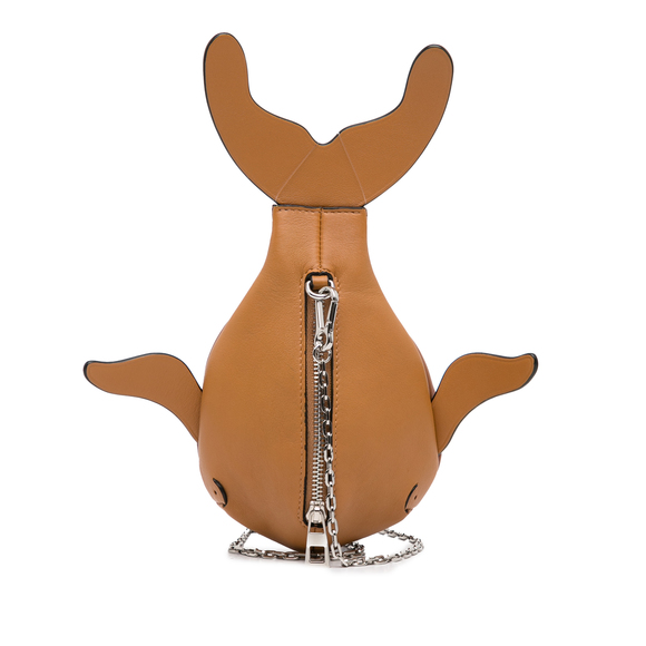 Pre-Loved LOEWE Leather Whale Pouch - Picture 4 of 12